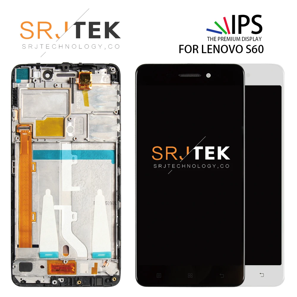 

SRJTEK 5.0 For Lenovo S60 LCD For Lenovo S60 Display Touch S60W Screen Matrix Digitizer Frame Glass S60W S60T S60A TouchScreen