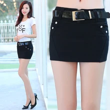 Весна и лето новые европейские и американские рубашки Женская упаковка бедра юбка стрейч слово юбка дикий тонкий шаг юбка