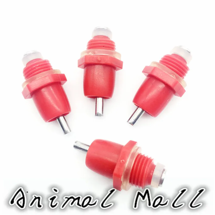 

10 Pcs High Quality Spring Type Chicken Red Nipples Drinking Chicken With Automatic Water Dispenser Chicken Mouth Drinking Water