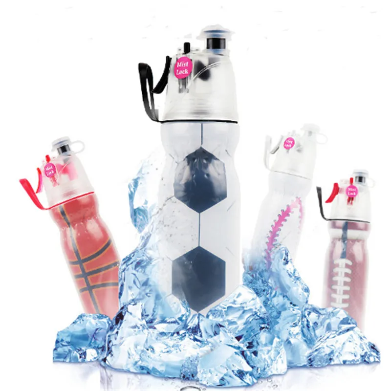 

2018 Creative Spray Water Bottle Portable Atomizing Bottles Outdoor Sports Gym Drinking Drinkware Bottles Shaker