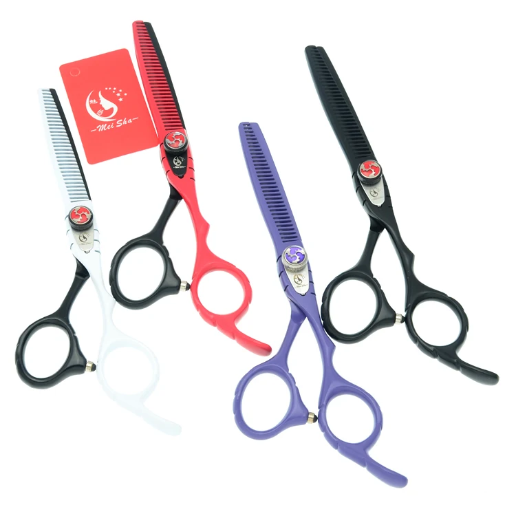 6,0 дюймовый профессиональный истончение волос ножницы, JP440C Meisha волос ножницы для парикмахеров, 4 цвета Красота волос инструмент HA0066