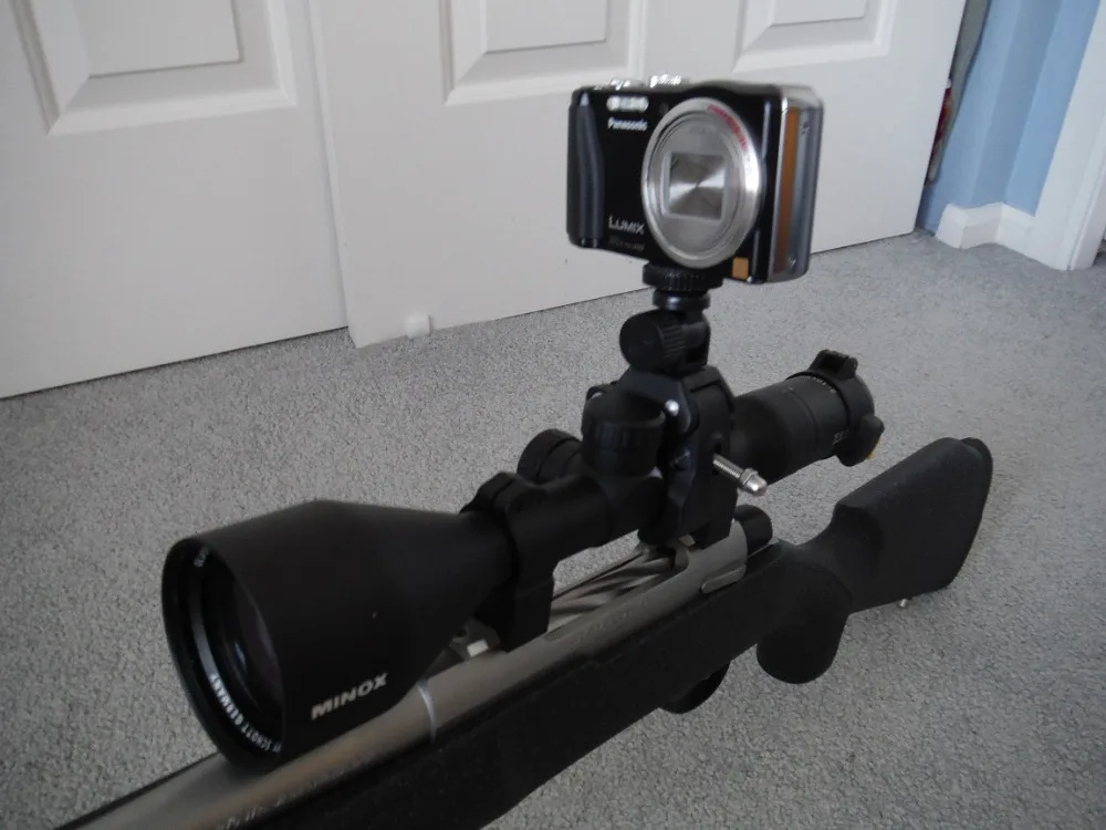 Voucher Rifle Shotgun Camera Scope Mount + Tripod Holder for Gopro