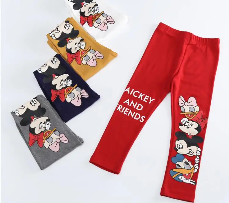 

Children Girls Minnie Hello Kitty Jersey Cotton Legging Pants Kids Toddlers Girls Stretch Elastic Bands Spring Autumn Panties