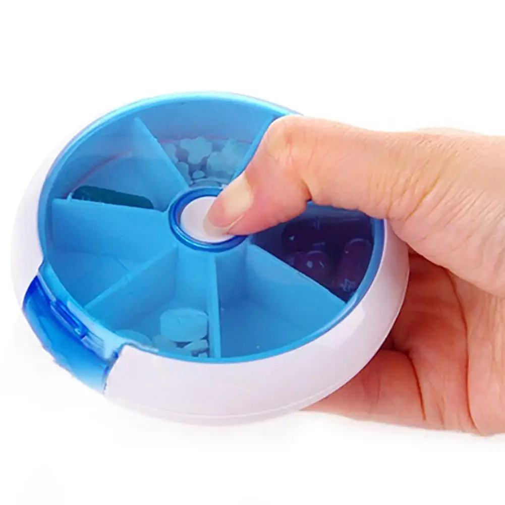 

Travel 7 Lattices Pill Box Medicine Box Tablet Holder Organizer Dispenser Case