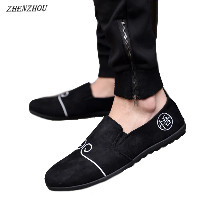 

ZHENZHOU 2018 Summer lazy set of feet driving men's shoes casual peas shoes a pedal old Beijing cloth shoes single shoes