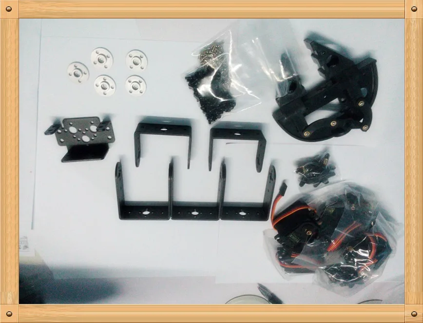 회전 베이스가 있는 로봇 클램프 키트, 로봇 DIY 로봇 클로 프레임워크, 아르두니오 서보 DS3115, 5 DOF