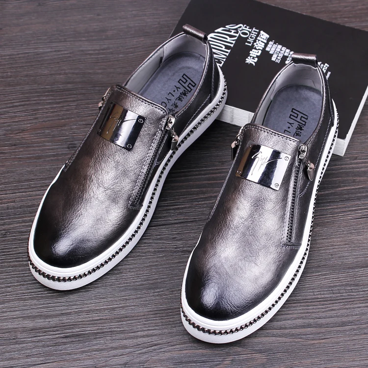 

high quality men's breathable wedding party dresses soft cow leather shoes slip-on flats oxfords shoe platform gentleman loafers