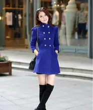 HOT SALE– Spring Women coat fashion overcoat/ Napoleon military uniform double breast winter Coats Jackets Women Overcoat
