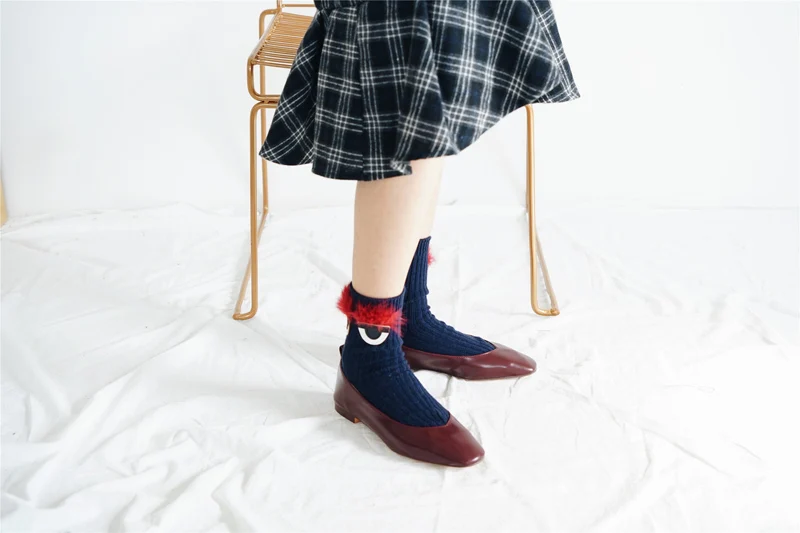 [EIOISAPRA] корейские модные носки с узором в виде глаз женские японские шерстяные носки в стиле Харадзюку Meias теплые яркие цвета Calcetines Mujer