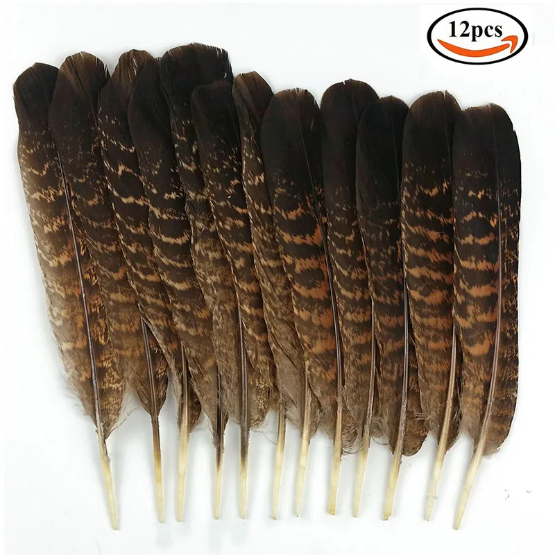 WXBOOM 12Pcs Natural Feathers for Crafts Decorations, 6 8 Inch, DIY