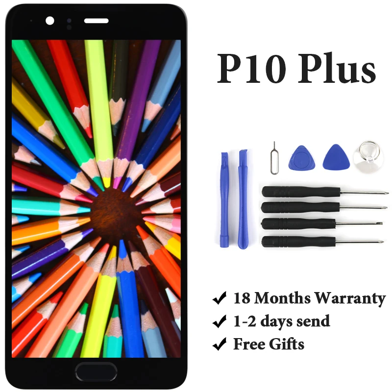 

Phone Panel Replacement Accessories Spare Part For Huawei P10 Plus LCD Touch Screen With Frame VKY-L09 VKY-L29 Display Assembly
