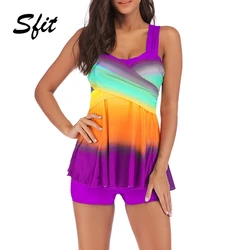 Sfit Women Bikini Strappy Hollow-Out Back Tankini Swimsuits Women Two Pieces Bathing Suits Sports Backless Swimwear Fashion 2019 Sfit Women Bikini Strappy Hollow-Out Back Tankini Swimsuits Women Two Pieces Bathing Suits Sports Backless Swimwear Fashion 2019