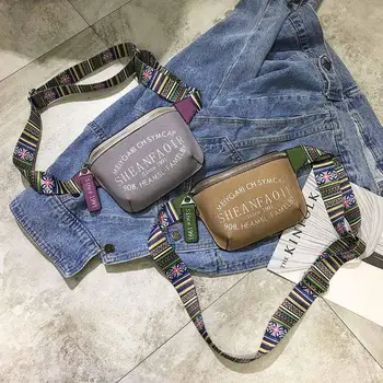 

Women Letter Print Waist Bag PU Leather Ladies Fanny Pack Shoulder Crossbody Chest Belt Bags Heuptas Pochete 2019 Hot Selling