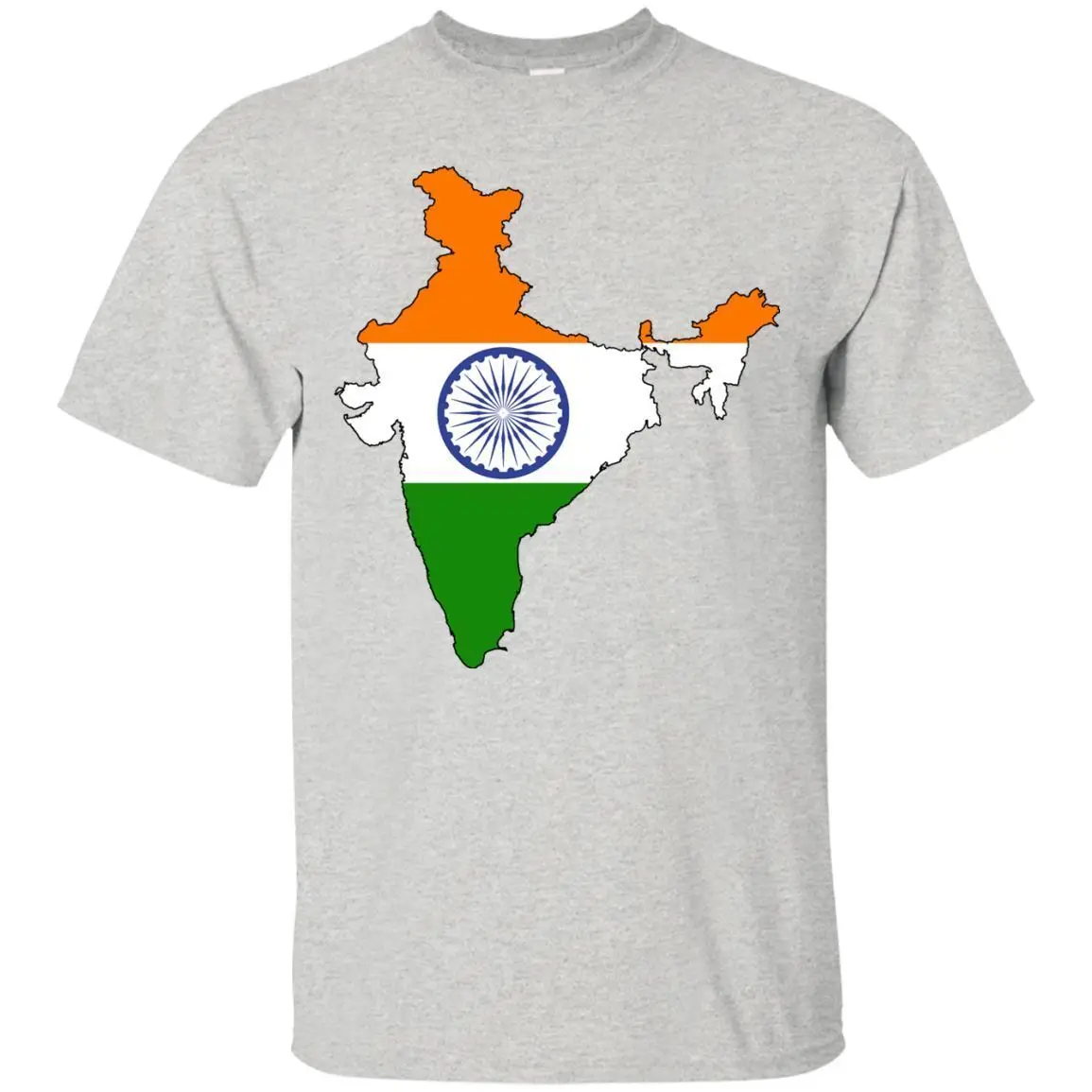 India Flag and Country Outline National Pride TShirt Punjab 100 Cotton