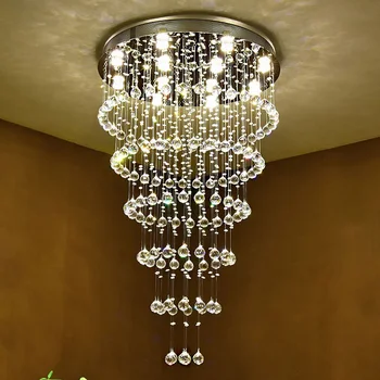 

Modern chandelier lighting large light fixtures hotel projects staircase Lamps Restaurant Cottage Lights luster de cristal