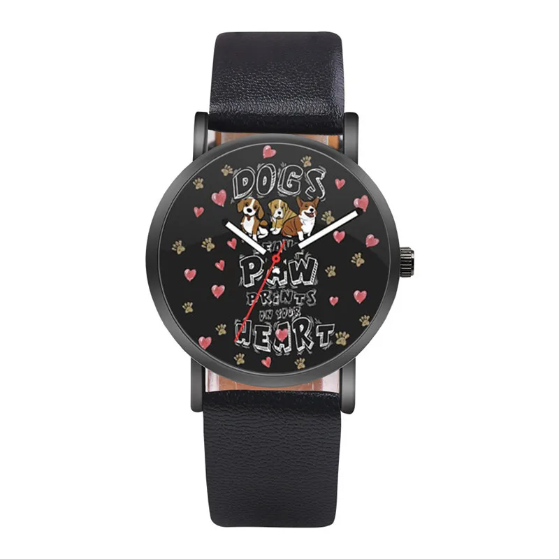 

Horloge Dames WOK18302 Fashion Cute Dog Character Pattern Watch Fresh Style Ladies' Watch Popular With Women Relogio Feminino@50