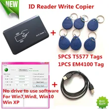 125KHZ RFID ID Card Reader Writer Copier Duplicater For Access Control+5 PCS EM4305/T5557 Tags+ DEMO Nodriver Software цена 125KHZ RFID ID Card Reader Writer Copier Duplicater For Access Control+5 PCS EM4305/T5557 Tags+ DEMO Nodriver Software цены онлайн