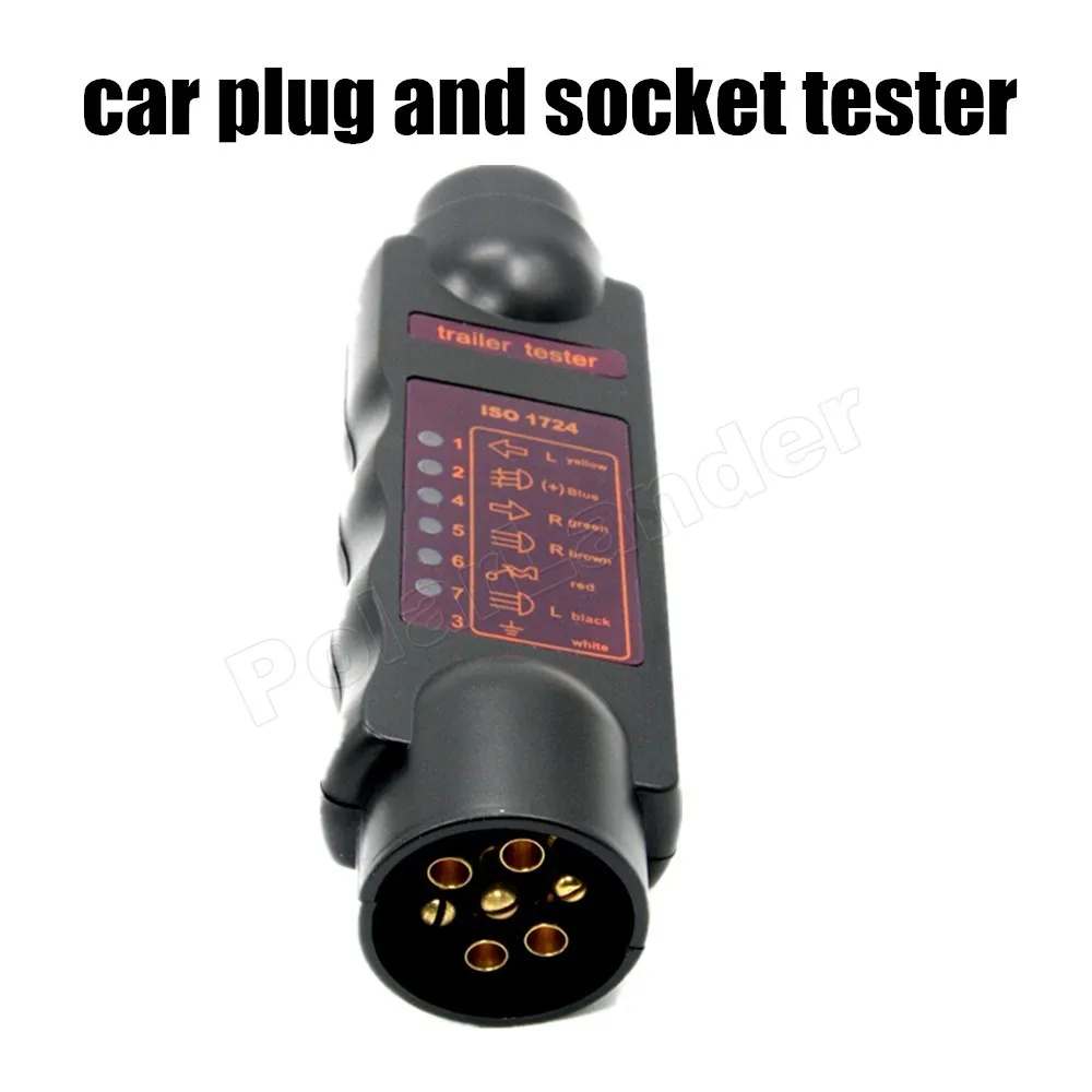 best selling Car Trailer Caravan 7 Pin Towing Trailer Socket Tester Tow