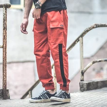 Новые осенние высококачественные свободные уличные готические Лоскутные хип-хоп брюки swag skate Мужские штаны для бега