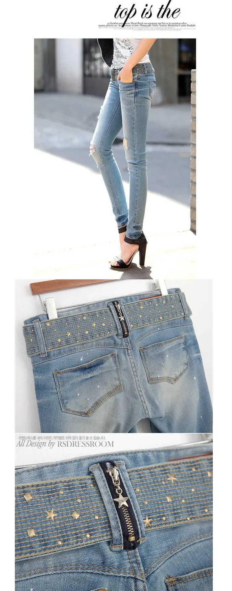 Лидер продаж Новый Arriveal модные женские джинсы бесплатная доставка личности Джинсы с прорехами женщина карандаш брюки прямые ноги Штаны nz0477