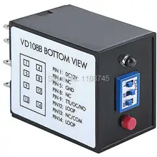Транспортный Индуктивный Одноконтурный детектор транспортного средства VD108B для Барьер ворот 12В