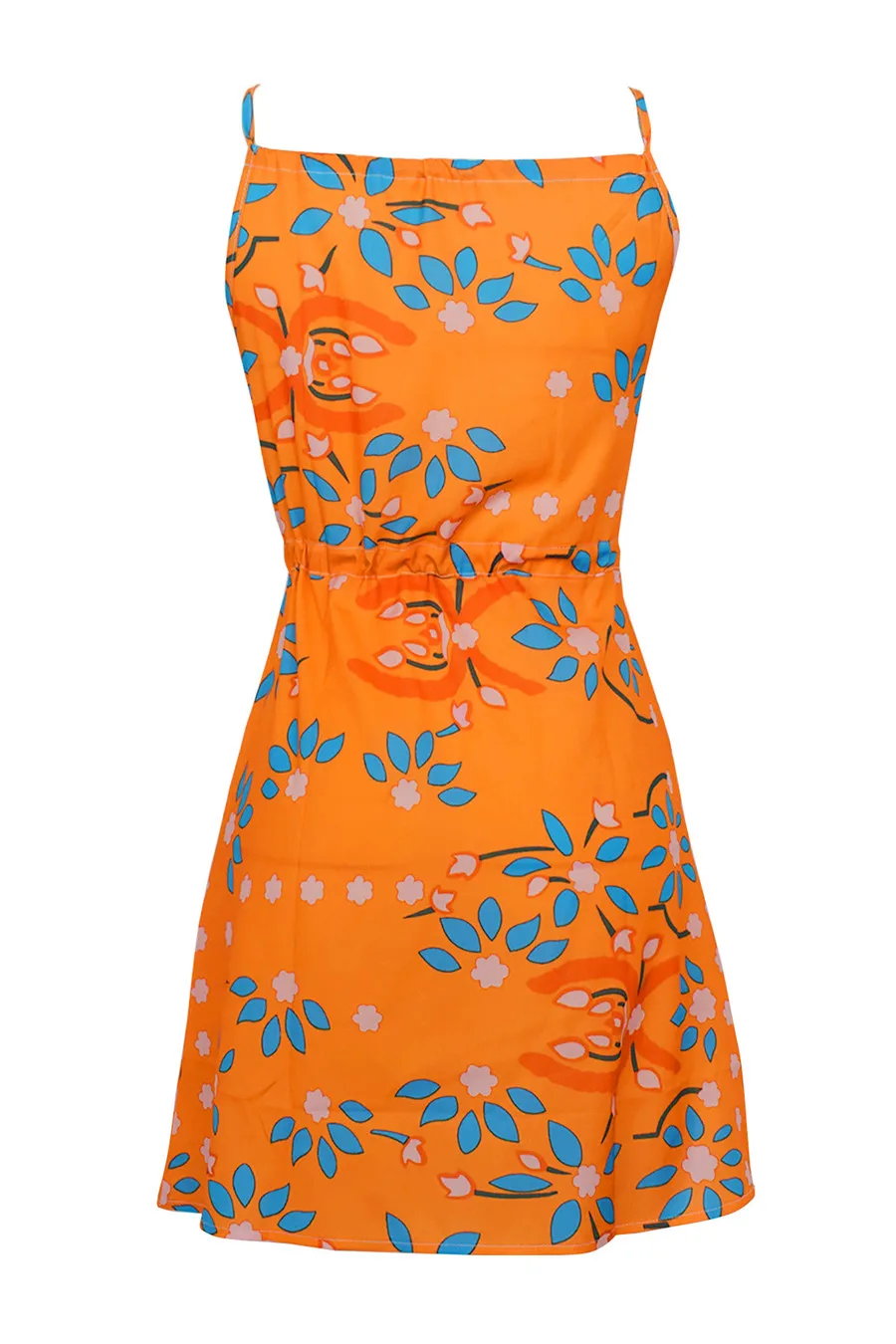 Gladiolus Chiffon Women Summer Dress Spaghetti Strap Floral Print Pocket Sexy Bohemian Beach Dress 2019 Short Ladies Dresses (17)