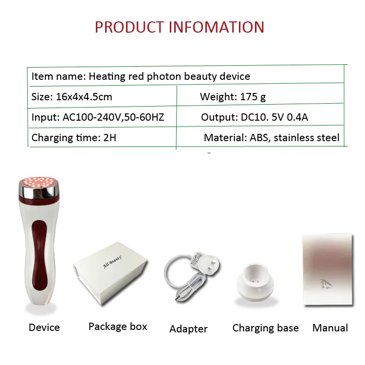 Aquecimento Profissional Vermelho Led Enrugamento Ponto Pigmento Remoção Borracha Pele Aperto Resurfacing Facial Beleza Máquina Ipl Luz 9 Beleza e saúde