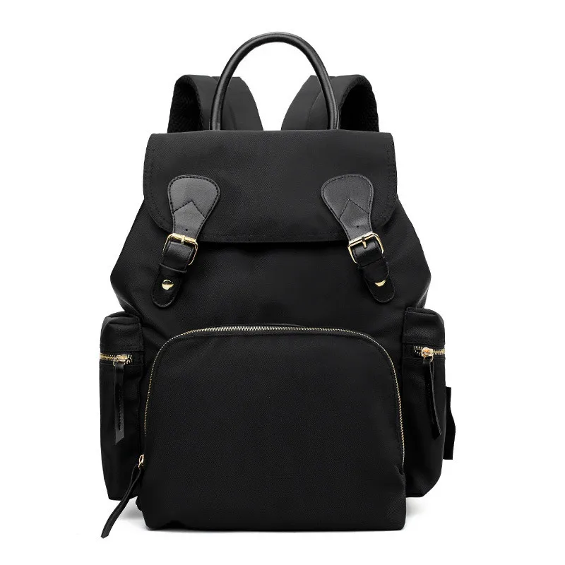 

Insulation And Wet Area Partition Mutiful-Function Infant Diaper Bags Maternal and Child Travel Backpack Pink and Black Color
