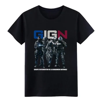

gign gendarmerie nationale fitted cottonpoly t shirt men personalized Short Sleeve Round Collar Crazy Humor Spring Autumn tshirt