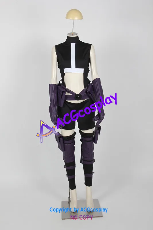 Huntress cosplay costume black version from dc comic ACGcosplay include belts and bags