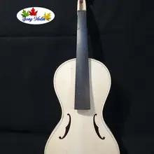 Ручная работа в стиле барокко незавершенная 4/4 скрипка, белая скрипка#7721