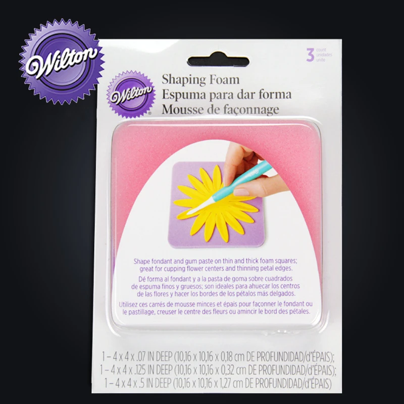 Wilton Fondant Shaping Foam 3 шт. коврик из пенопласта губчатая резинка украшение торта Модель
