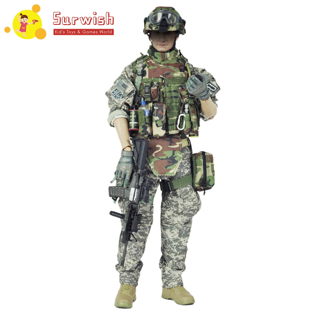 

Surwish 1/6 Scale Veryhot Soldier Model Suit Us Army Eod Uniform Equipment For 12 Inch Soldier Model (body + Head Not Included)