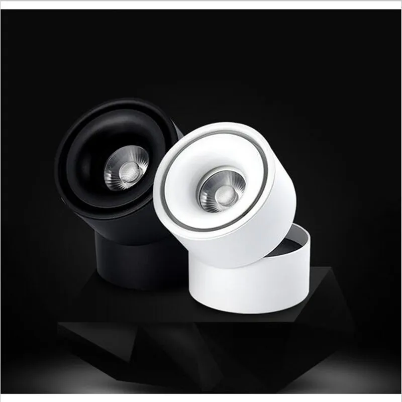 

Dimmable 15W 20W COB LED Downlights Surface Mounted Ceiling Spot light 360 degree Rotation Ceiling Downlight AC85-265V Free ship