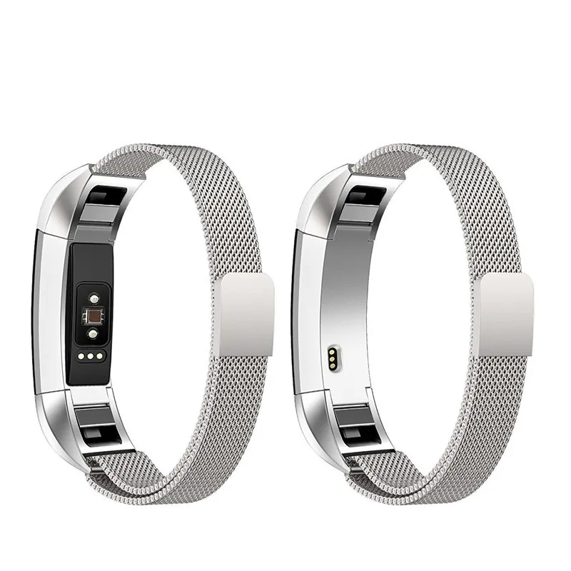 Milanese Loop Ремешок Для Fitbit Alta hr/Alta замена Браслет Нержавеющая сталь металлический + магнитная синтетическое закрытие волос застежка