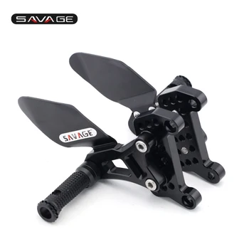 

Front Footrest Foot Peg Pegs Sets For MV Agusta Brutale Brutal 750 910 920 989 990 1078 1090 Adapter Articulated Control Kit CNC