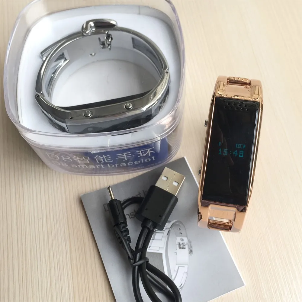 10 шт. D8 smart bluetooth браслет Напульсники Smart Watch для iPhone IOS Android СВЕТОДИОДНЫЙ SmartBand часы с Вибрация Ответ на вызов DHL