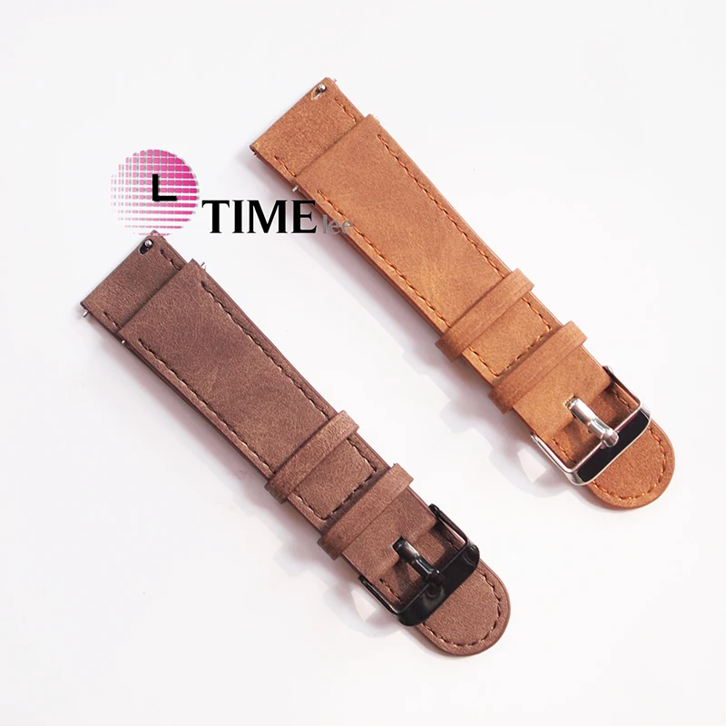 

Watchband Creay Horse Replacement Leather Strap for Samsung Gear S3 Frontier / Classic Watch Band 22mm bracelet