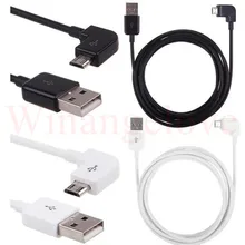 2A быстрое зарядное устройство Шнур 90 градусов правый угол Micro USB синхронизация данных зарядный провод для samsung s6 s7