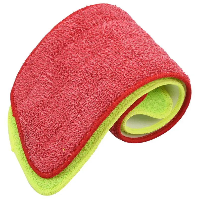 4 шт спрей Швабра Сменные прокладки моющиеся заправка микрофибры влажной/сухой очистки использовать многоразовые, очистка(4 шт, зеленый и красный