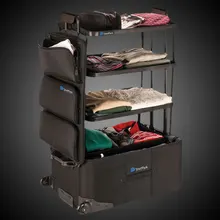 24 дюйма Оксфорд водонепроницаемый прокатный Чемодан фирменный туристический чемодан на вращающихся колесиках изменения вешалка для одежды