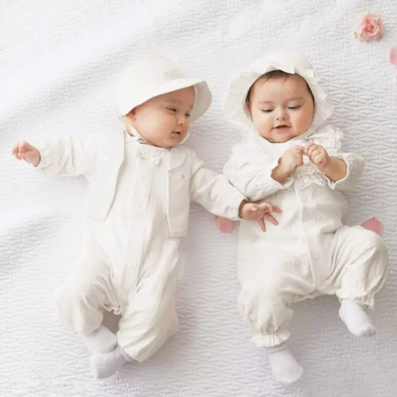 HEYFRIEND/весенне-осенний комбинезон для новорожденных девочек, кружевной комбинезон для малышей, детские комбинезоны, комбинезон, длинный Пижамный костюм, одежда для малышей