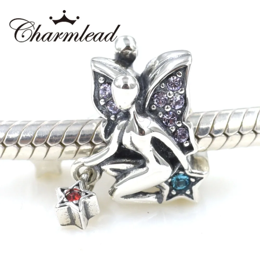 

Charmlead Angel Fairy Charms Fits Pandora Charms Bracelet Original 925 Sterling Silver Children Beads DIY Silver Jewelry
