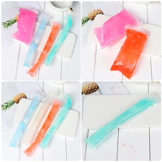 20pcs Pack New Practical Reusable Kids Zip Lock Ice Pop Pouches 20pcs Pack New Practical Reusable Kids Zip Lock Ice Pop Pouches Seal Popsicles Bags