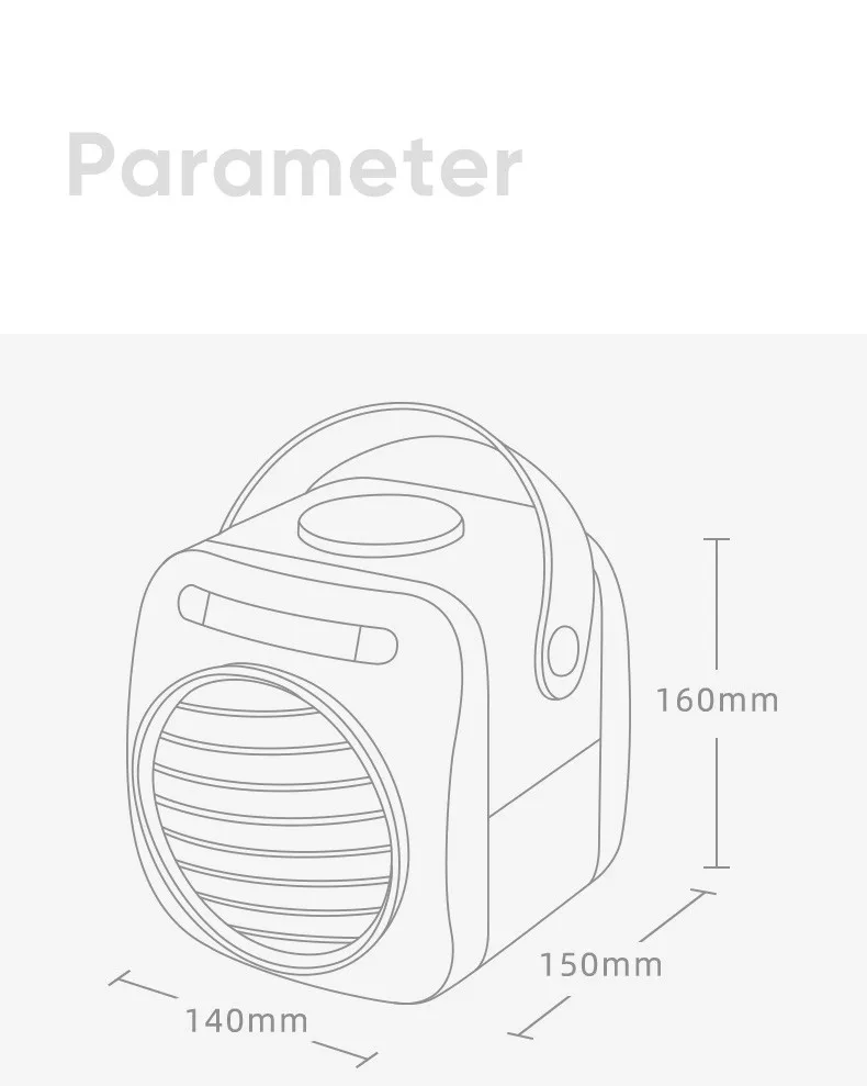350 мл мини портативный кондиционер Arctic USB воздушный охладитель, увлажнитель, очиститель, арома-диффузор, Ночной светильник, вентилятор охлаждения воздуха