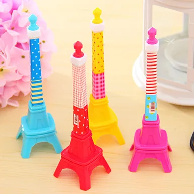 10pcs Eiffel Tower cute romantic gel pen 0.38mm creative pen free shipping