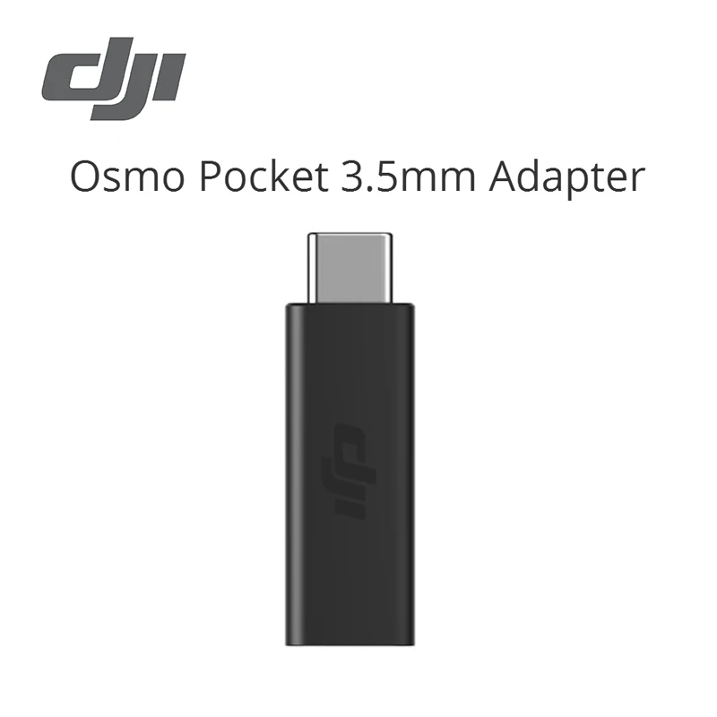 Карманный адаптер DJI Osmo 3,5 мм, совместимый с DJI Osmo Pocket, поддерживает внешний микрофон 3,5 мм для записи более высокого качества