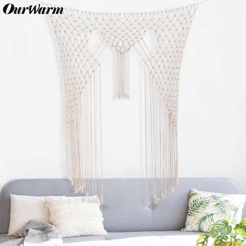 

OurWarm Macrame Wall Hanging Large Curtain Home Decor Boho Wedding Photo Backdrop DIY Unicorn Dream Catcher Party Decor Backdrop