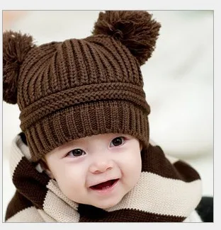 Hot Selling 2015 Korean New Fashion Baby Girls Boys Kids Dual Ball Knit font b Sweater
