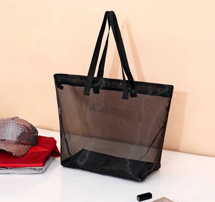 mesh tote beach bag